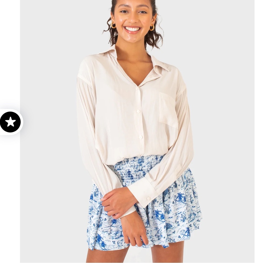 Koch Bret Top Ivory Polysatin
